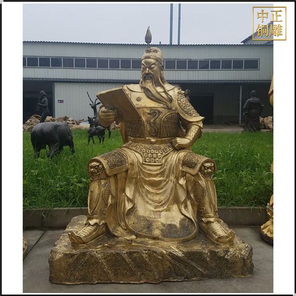 批發(fā)關圣大帝銅雕擺件